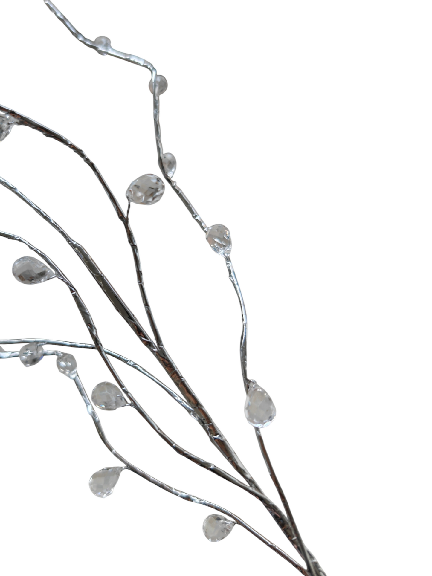 Rami argento con brillantini set 3 pezzi