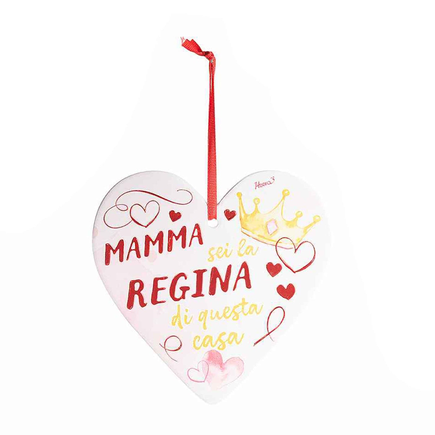 Cuore in ceramica mamma