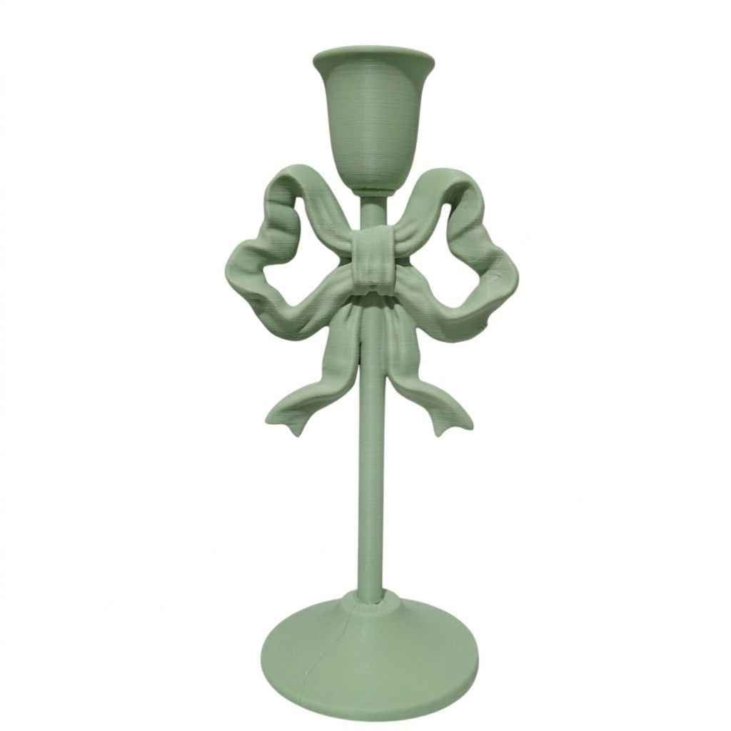 Candeliere fiocco verde salvia Limited Editon in PLA