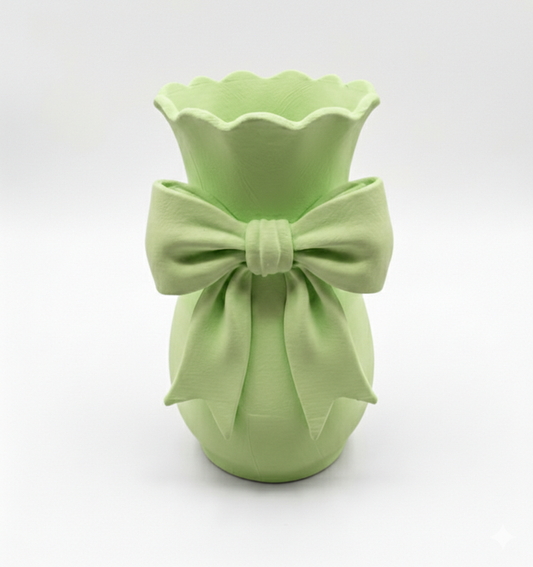 Vaso fiocco verde mela in PLA