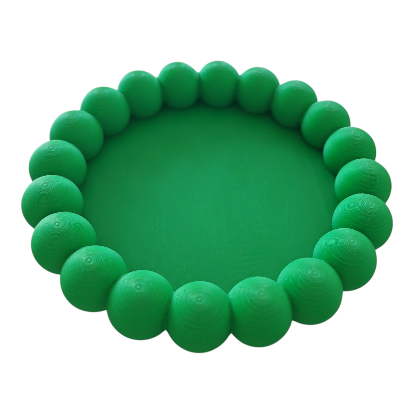 Vassoio perle verde in PLA