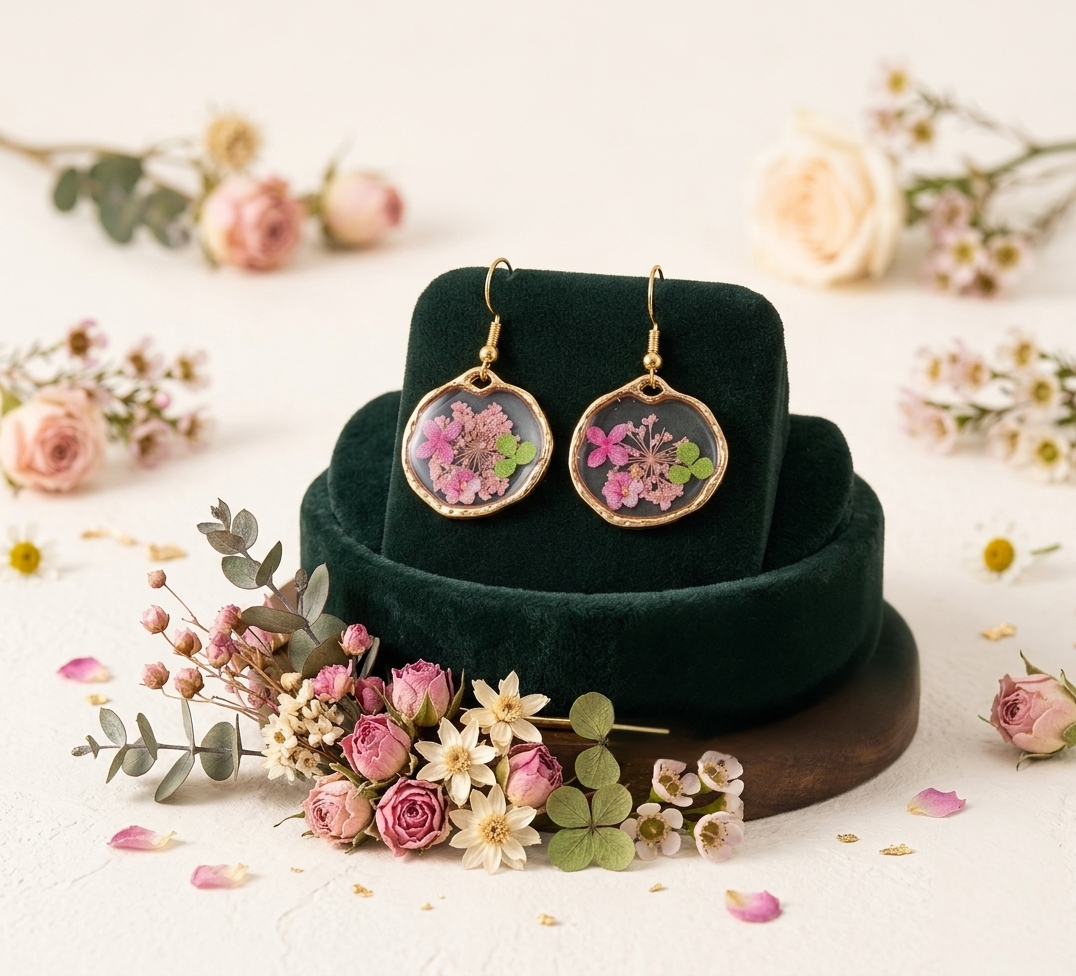 Orecchini Eternal botanical pink
