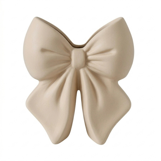 Vaso fiocco beige in Pla