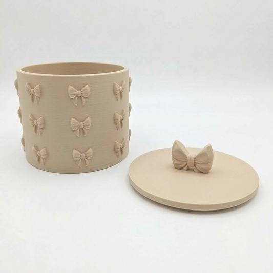 Contenitore ribbon beige in PLA