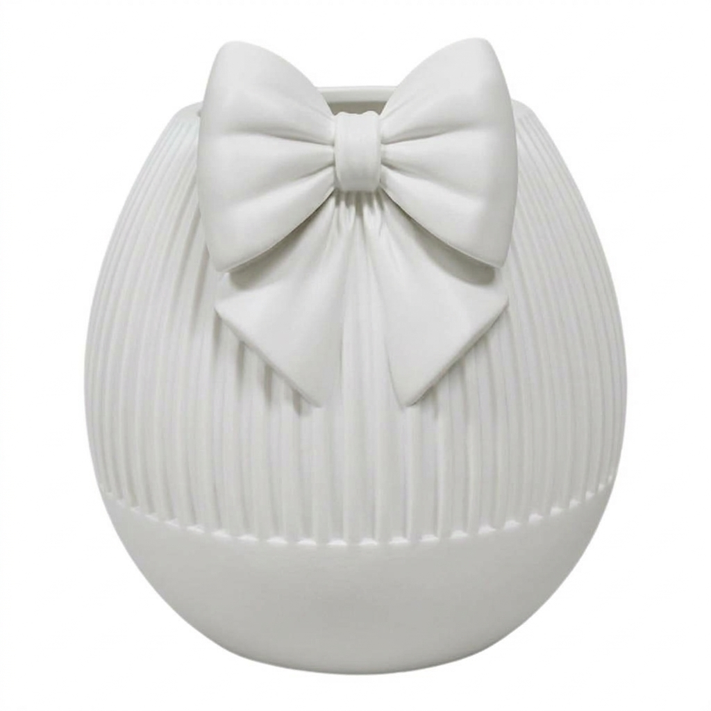 Vaso rotondo bianco in pla