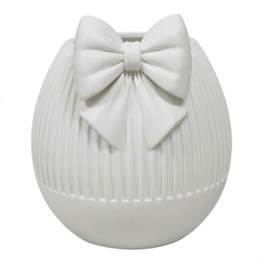 Vaso rotondo bianco in pla