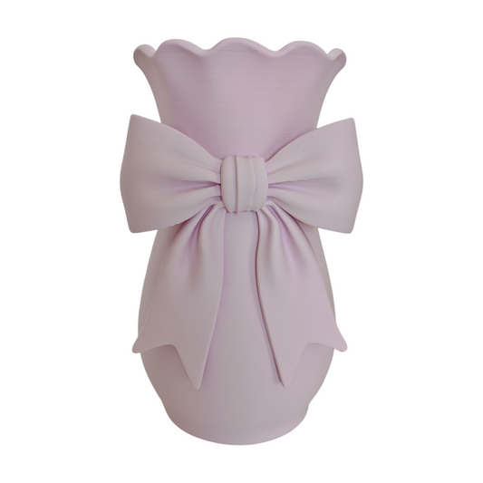 Vaso fiocco lilla pastello Limited Edition in PLA