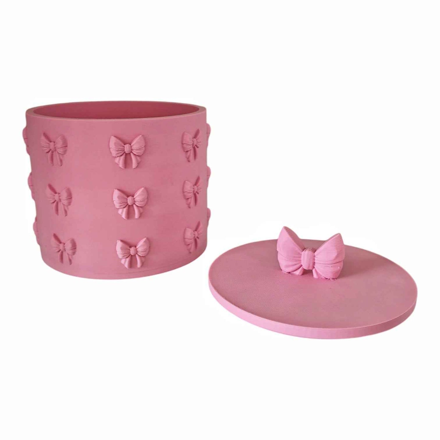 Contenitore ribbon rosa baby in PLA