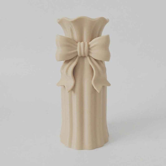 Vaso fiocco Damina beige in PLA