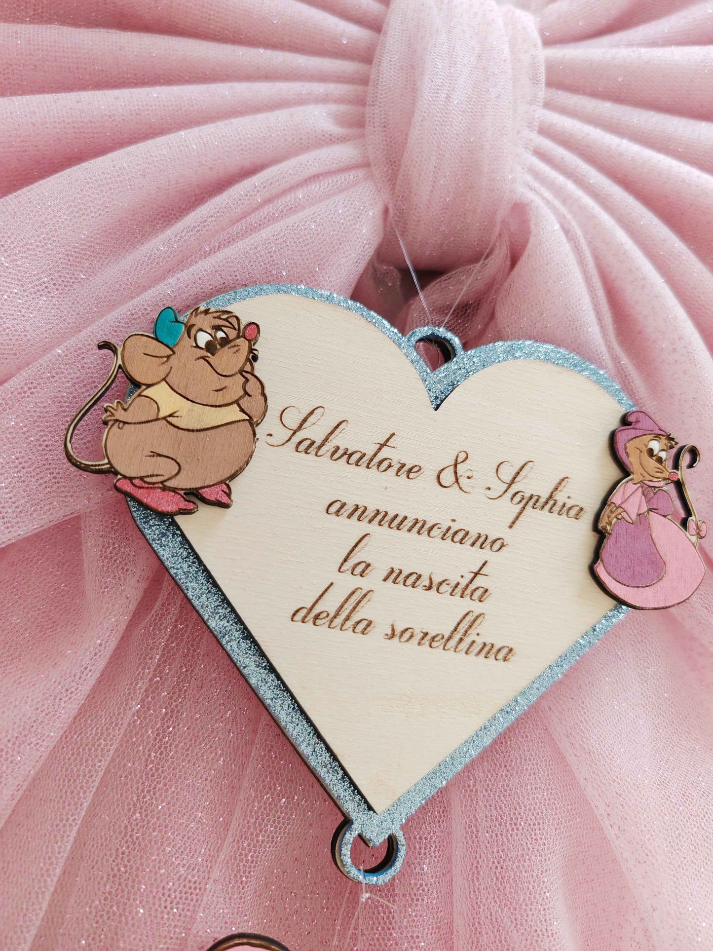 Fiocco nascita baby Cenerentola