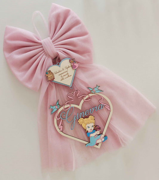 Fiocco nascita baby Cenerentola