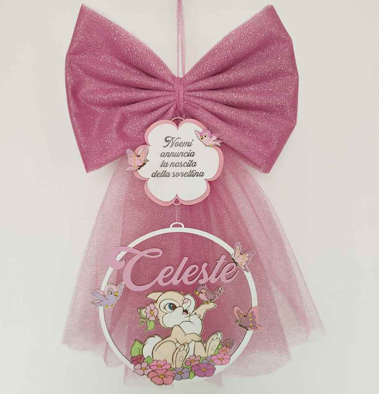 Fiocco nascita coniglietta