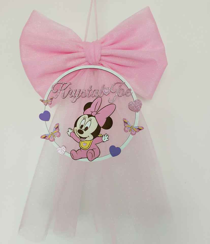 Fiocco nascita Minnie Baby