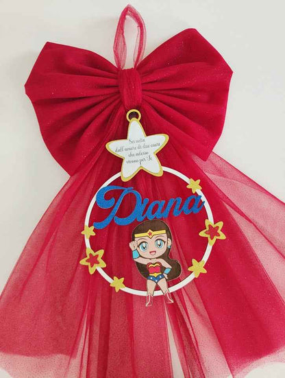 Fiocco nascita Wonder woman baby