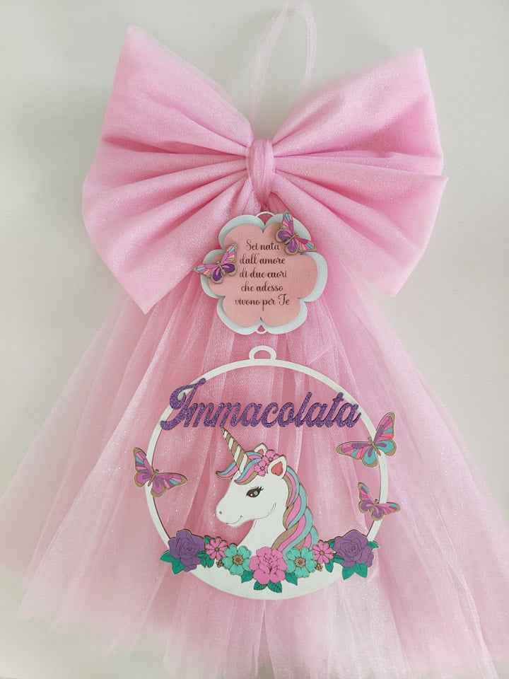 Fiocco nascita Unicorno