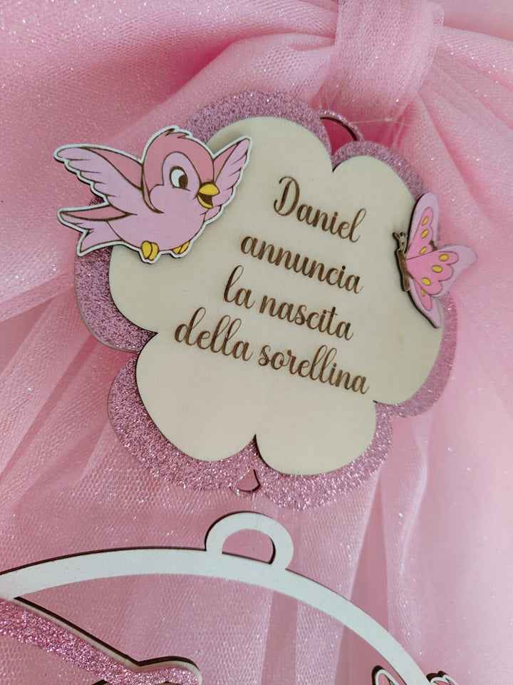 Fiocco nascita coniglietta