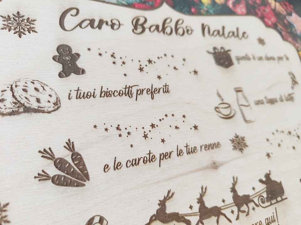 Tovaglietta in legno personalizzabile