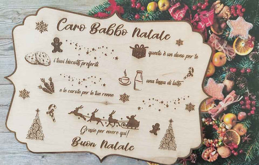 Tovaglietta in legno personalizzabile