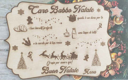 Tovaglietta in legno personalizzabile