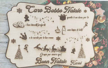 Tovaglietta in legno personalizzabile