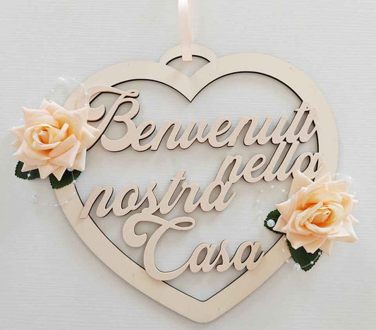 Fuoriporta pesca in legno intagliato