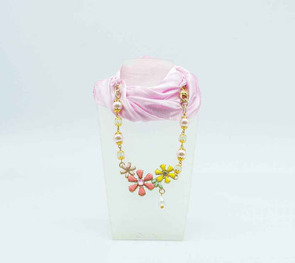 Foulard gioiello rosa