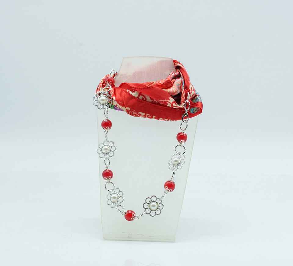 Foulard gioiello rosso