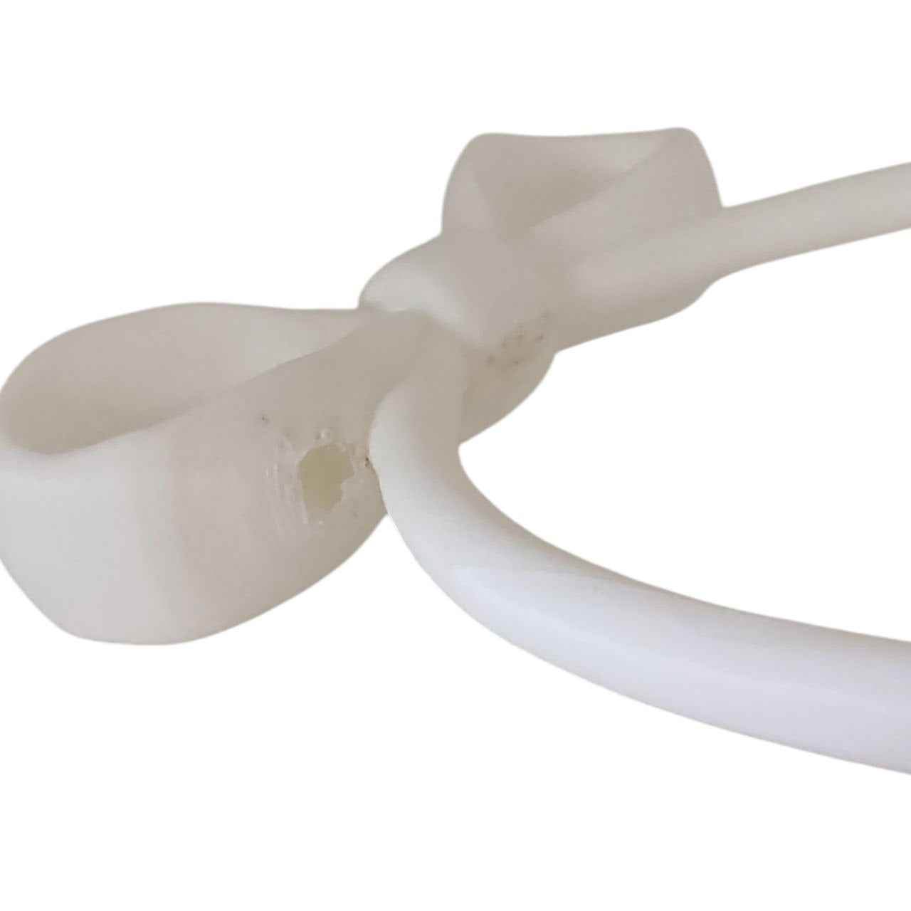 ARTICOLO CON DIFETTO Cestino ribbon porta oggetti bianca