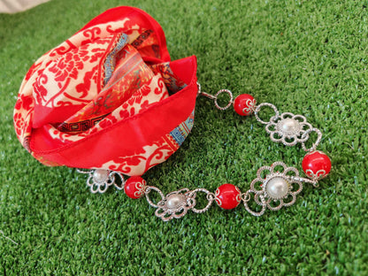 Foulard gioiello rosso
