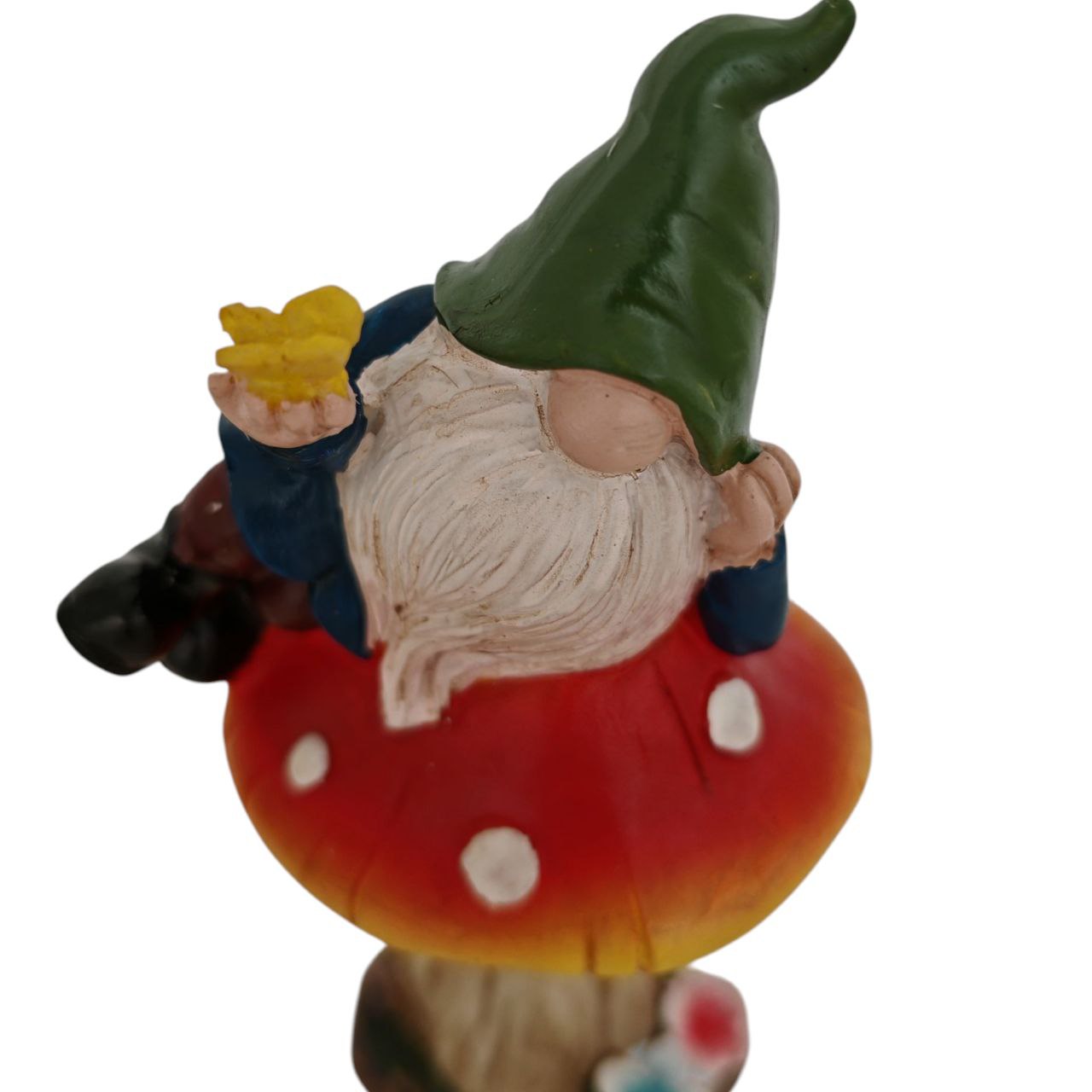 Decorazione gnomo farfalla