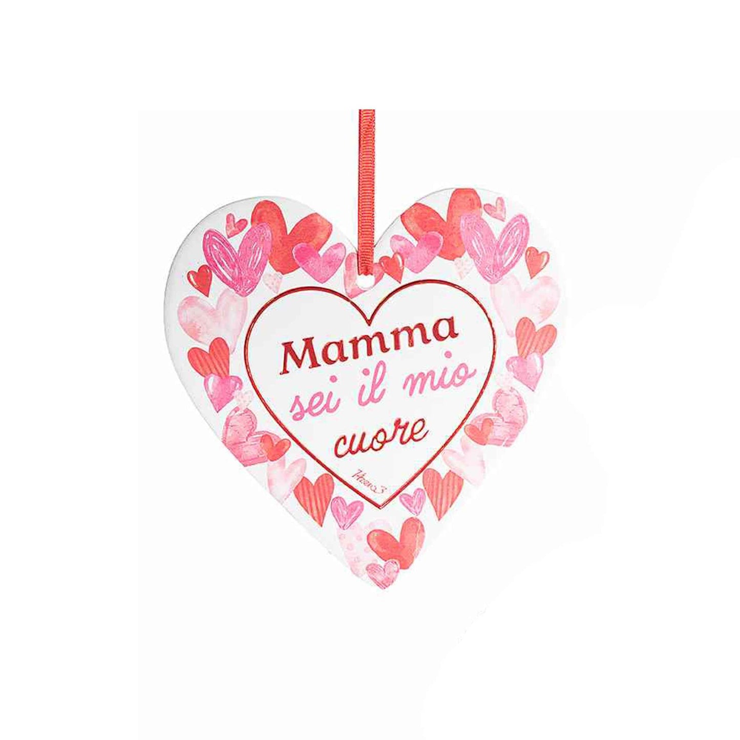 Cuore in ceramica mamma