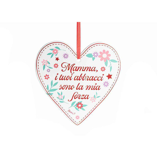 Cuore in ceramica mamma