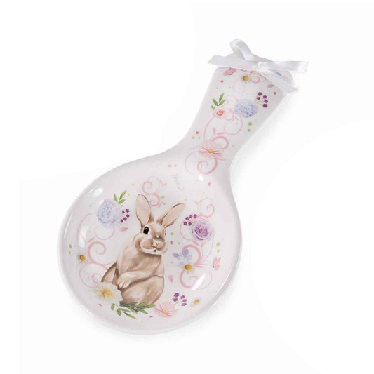 Poggiamestolo coniglio con scatola regalo