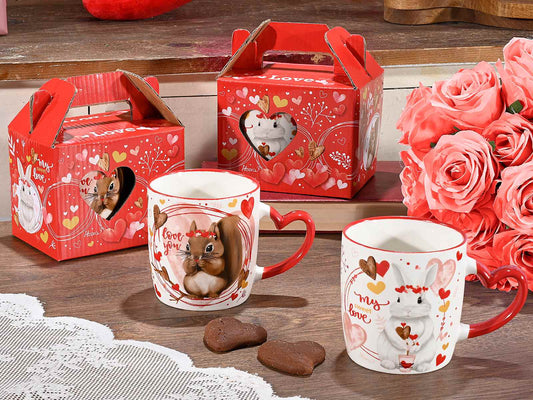 Tazza scoiattolo love con scatola