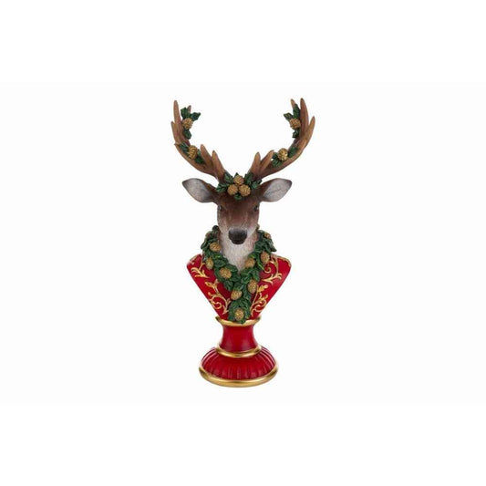 IN ARRIVO Busto renna vintage con decori oro
