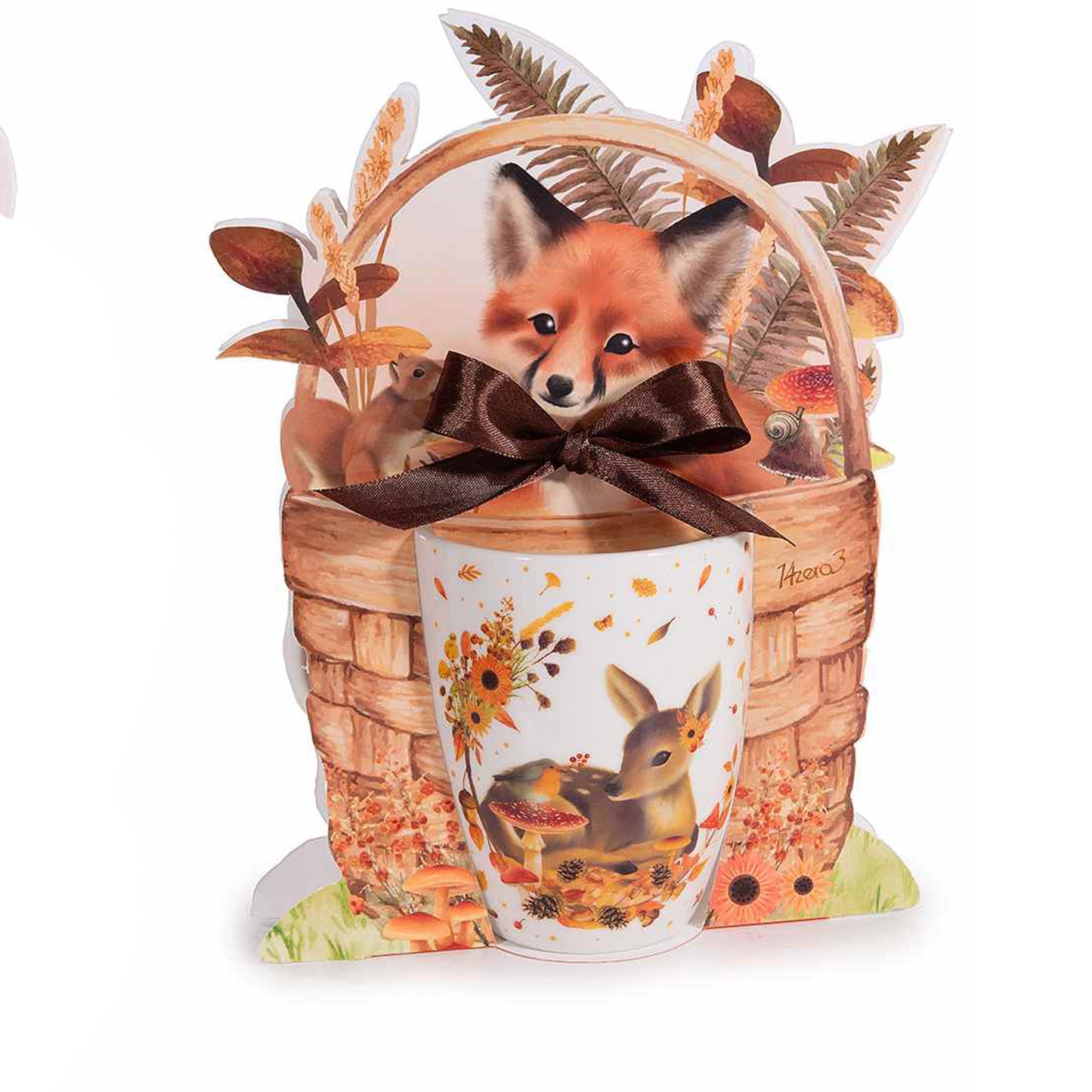 Tazza con confezione regalo cerbiatto
