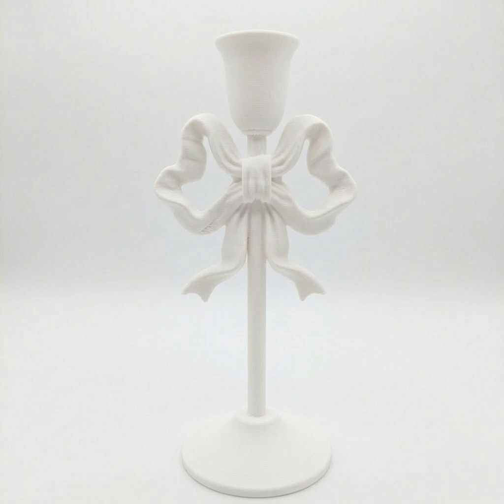 Candeliere fiocco bianco in PLA