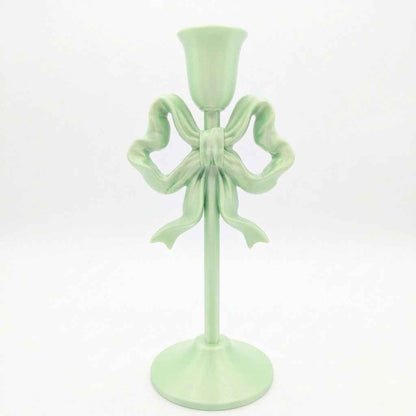 Candeliere fiocco verde mela in PLA