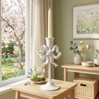 Candeliere fiocco bianco in PLA