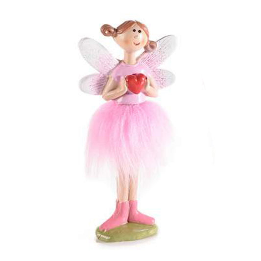 Fatina decorativa rosa con cuore - Best Moment Decor