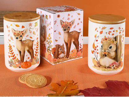 Barattolo cerbiatto con scatola regalo