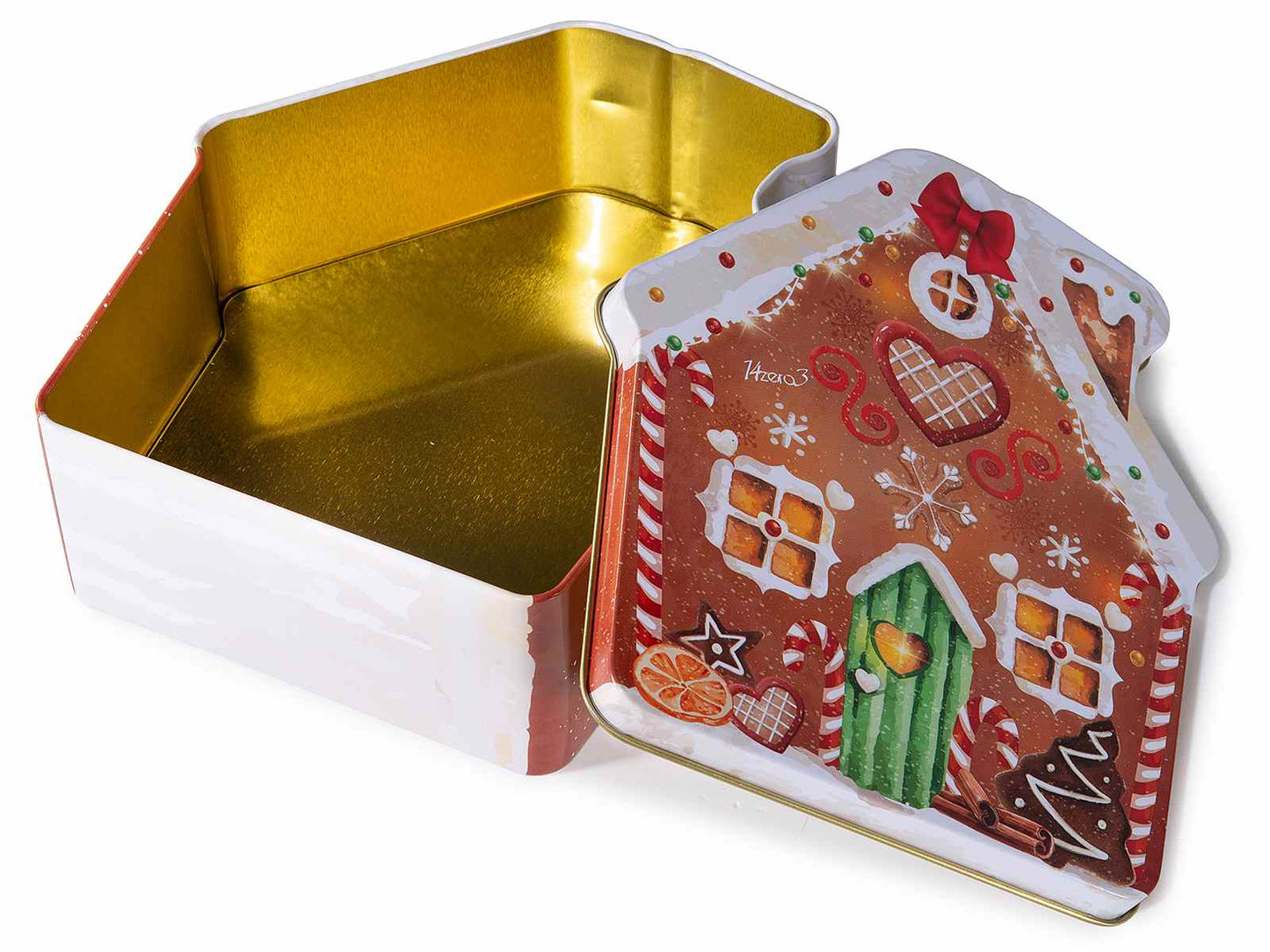 Scatola regalo in latta casetta