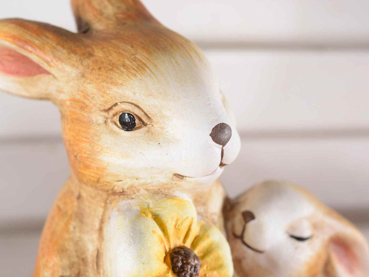 Coppia conigli in terracotta