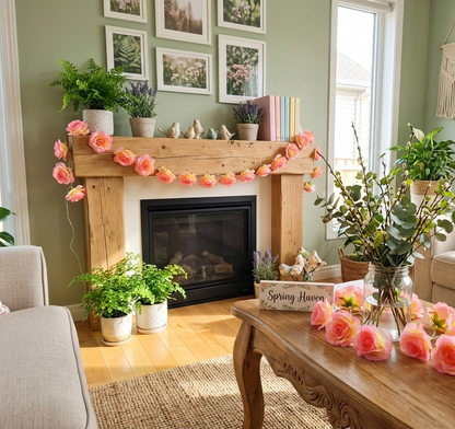 Striscia led con rose rosa