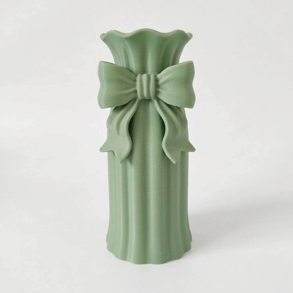 Vaso fiocco Damina verde salvia Limited Edition in
