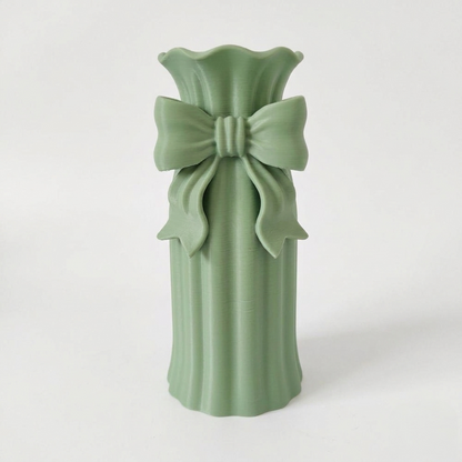 Vaso fiocco Damina verde salvia Limited Edition in