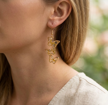 Orecchini Eternal butterfly gold