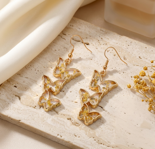 Orecchini Eternal butterfly gold
