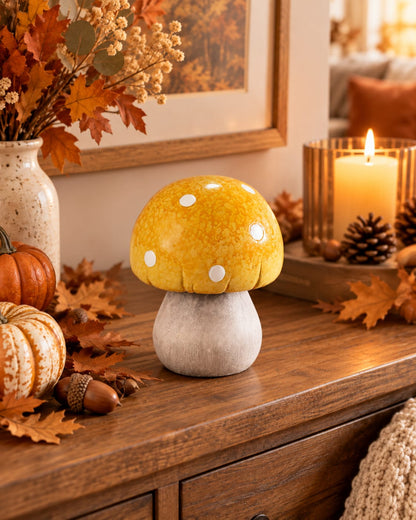Fungo decorativo giallo