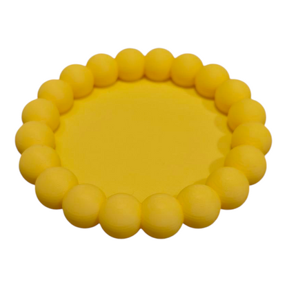 Vassoio perle giallo